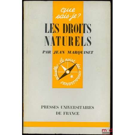 LES DROITS NATURELS, Coll. que sais-je?