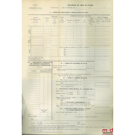 LA LOI SUR LES LOYERS, LES PRIX, GÉNÉRALITÉS - MAINTIEN DANS LES LIEUX - REPRISE - PROCÉDURE ; Commentaire de la loi du 1er s...