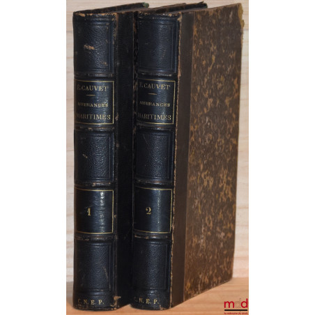 TRAITÉ DES ASSURANCES MARITIMES