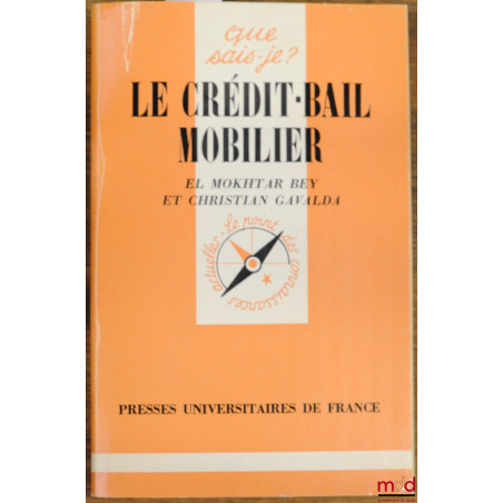 LE CRÉDIT-BAIL MOBILIER, coll. Que sais-je?