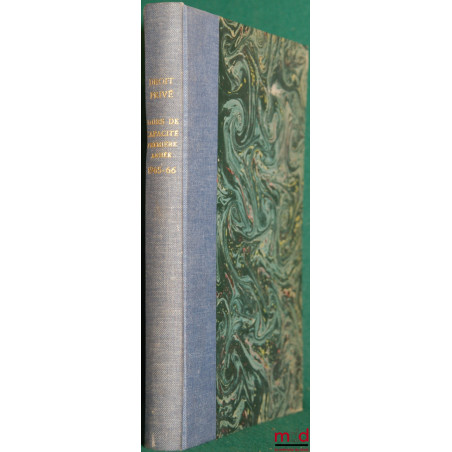 COURS DE DROIT PRIVÉ, Capacité en droit, 1re année, 1965-1966