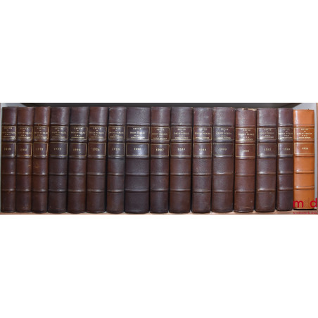 REVUE DU DROIT PUBLIC ET DE LA SCIENCE POLITIQUE EN FRANCE ET À L’ÉTRANGER, Ferdinand LARNAUDE (dir.)…, de 1894 [tête de coll...