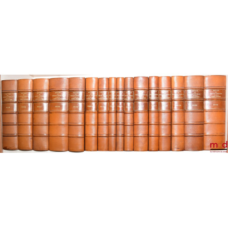 REVUE DU DROIT PUBLIC ET DE LA SCIENCE POLITIQUE EN FRANCE ET À L’ÉTRANGER, Ferdinand LARNAUDE (dir.)…, de 1894 [tête de coll...