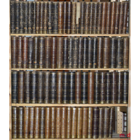 JOURNAL DES TRIBUNAUX DE COMMERCE renfermant l?exposé complet de la jurisprudence et de la doctrine des auteurs en matière co...