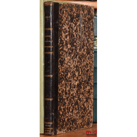 MANUEL D?AUDIENCE CORRECTIONNELLE OU TRAITÉ THÉORIQUE ET PRATIQUE DE LA PROCÉDURE CRIMINELLE DEVANT LES TRIBUNAUX CORRECTIONN...