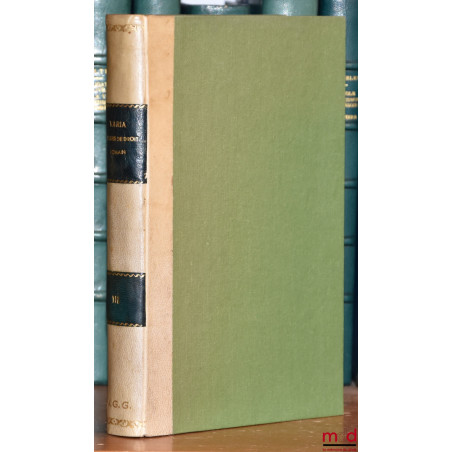 VARIA, Études de droit romain (t. III) :J. Roussier, LE CONSTITUT;J.-H. Légier, LA LIBERTÉ CONDITIONNELLE ENTRE VIFS EN DRO...