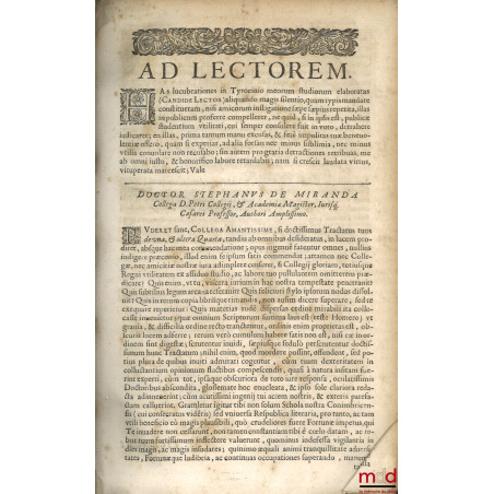 NOVUS ET METHODICUS TRACTATUS DE UNA ET ALTERA QUARTA DEDUCENDA VEL NON LEGITIMA, FALCIDIA, ET TREBELLIANICA, Ad cap. Raynald...