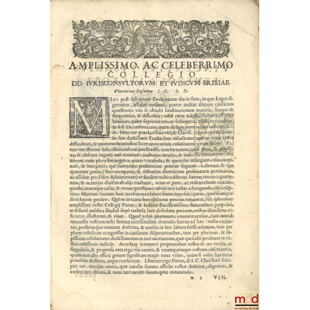 Tractatus de substitutionibus In Duas Partes distinctus, quarum prima continet directa summatim, Hoc est, De Substitutionibus...
