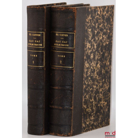 INDUSTRIES COMMUNALES ; EAU, GAZ & ÉLECTRICITÉ, Traité des questions relatives aux exploitations en régie ou par concessionna...