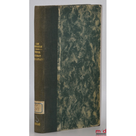 MANUEL DE DROIT ADMINISTRATIF