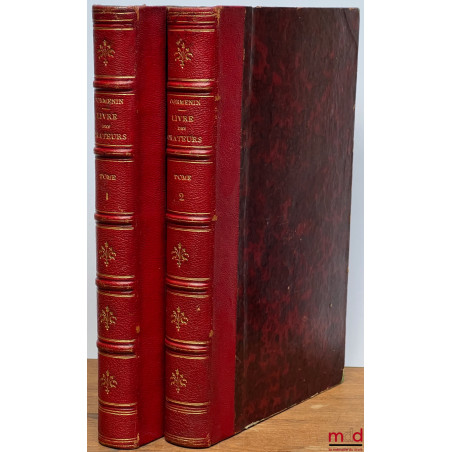 ŒUVRES DE CORMENIN : LIVRE DES ORATEURS, 18e éd. augmentée de portraits inédits