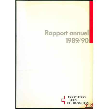 RAPPORT ANNUEL 1989/1990