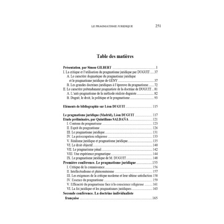 LE PRAGMATISME JURIDIQUEConférences prononcées à Madrid, Lisbonne & Coïmbre (1923),Présentation et traduction (Conférence d...