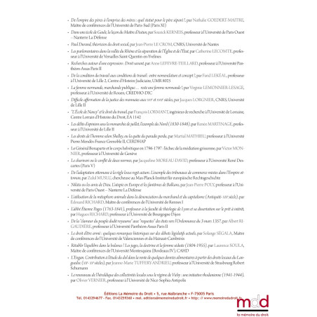 MÉLANGES EN L?HONNEUR DU PROFESSEUR NICOLE DOCKÈS? TOME PREMIER ?Contributions réunies par Christian LAURANSON-ROSAZ & Dav...