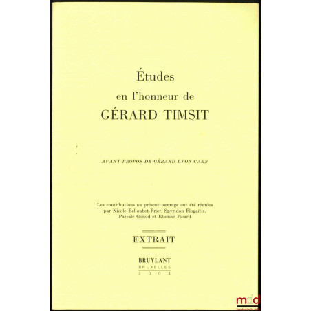 LA COMMISSION DES SONDAGES : UNE EXPÉRIENCE DE RÉGULATION, Extrait des ÉTUDES EN L’HONNEUR DE GÉRARD TIMSIT