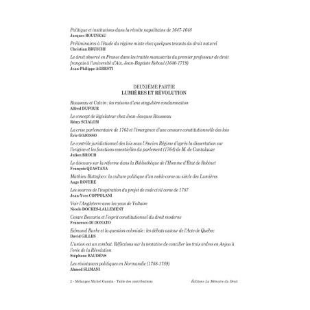 MÉLANGES EN L?HONNEUR DU PROFESSEUR MICHEL GANZINContributions réunies par Éric GASPARINI & François QUASTANA (avec l?aide ...
