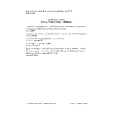 MÉLANGES EN L?HONNEUR DU PROFESSEUR MICHEL GANZINContributions réunies par Éric GASPARINI & François QUASTANA (avec l?aide ...