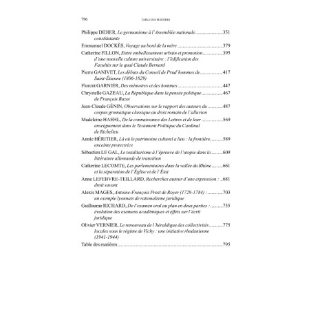 MÉLANGES EN L’HONNEUR DU PROFESSEUR NICOLE DOCKÈS– TOME DEUXIÈME –﻿Contributions réunies par Louis-Augustin BARRIÈRE – Ph...