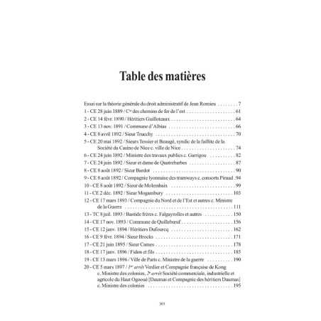 CONCLUSIONS prononcées par JEAN ROMIEU devant le Conseil d?État et le Tribunal des conflits (1889-1907) annotées et indexée...
