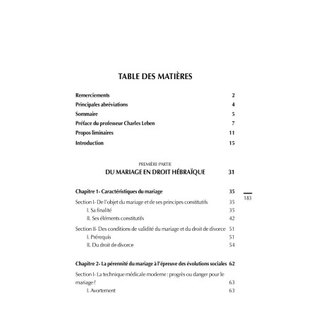 ANTHOLOGIE DE DROIT HÉBRAÏQUE, t. II – Mariage & sexualité – Préface du Professeur Charles LEBEN