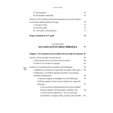 ANTHOLOGIE DE DROIT HÉBRAÏQUE, t. II – Mariage & sexualité – Préface du Professeur Charles LEBEN