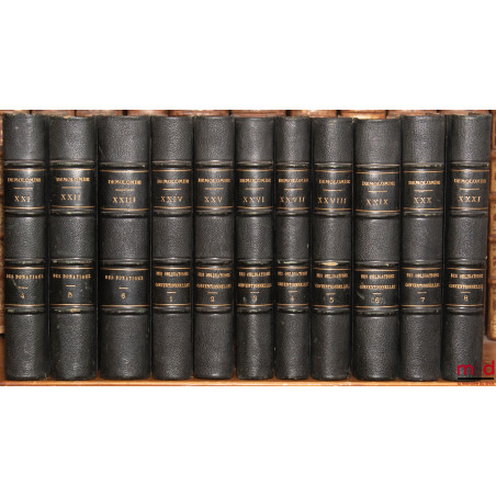 COURS DE CODE NAPOLÉON, 2e éd. (sauf les 8 derniers volumes de la 1re éd.)