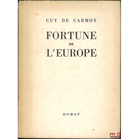 FORTUNE DE L’EUROPE