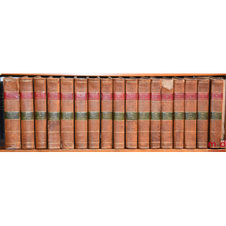 RÉPERTOIRE UNIVERSEL ET RAISONNÉ DE JURISPRUDENCE CIVILE, CRIMINELLE, CANONIQUE ET BÉNÉFICIALE, ouvrage de plusieurs juriscon...