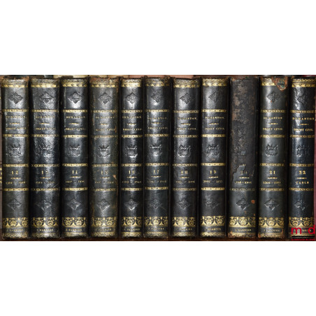 COURS DE DROIT FRANÇAIS SUIVANT LE CODE CIVIL, 3e éd.