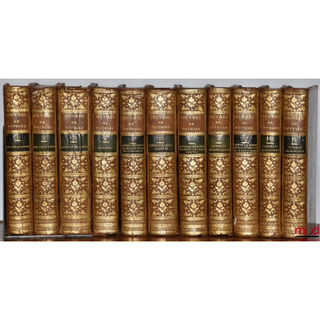 ?UVRES COMPLÈTES ET POSTHUMES :t. I & II : Traité des obligations, Nouvelle éd. (1777) ; t. III : Traité du contrat de vent...