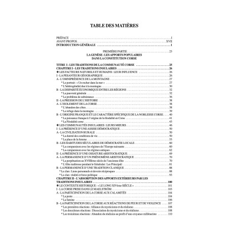 LA CORSE ET PASCAL PAOLI, Essai sur la Constitution de la Corse, Nouvelle édition revue et augmentée