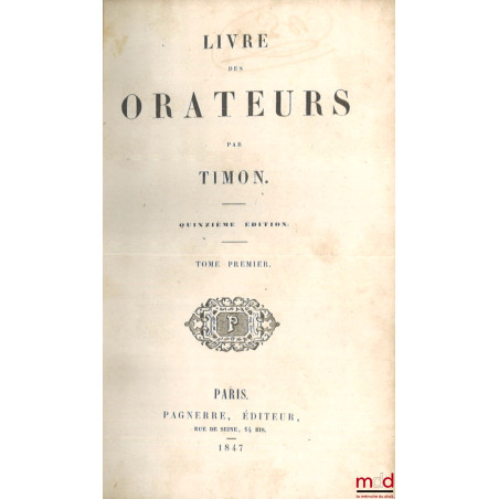 LIVRE DES ORATEURS, 15e éd.
