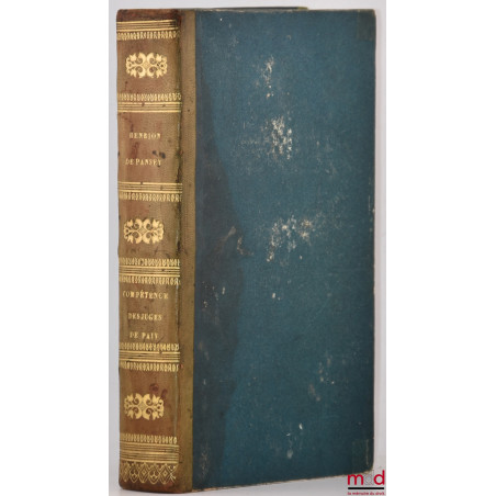 DE LA COMPÉTENCE DES JUGES DE PAIX, 8e éd.