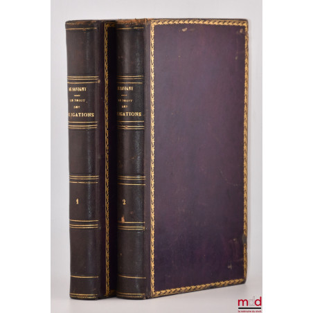 LE DROIT DES OBLIGATIONS, Traduit de l’allemand par C. Gérardin et P. Jozon