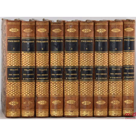 TRAITÉ DES DROITS D’USUFRUIT, D’USAGE, D’HABITATION, ET DE SUPERFICIE