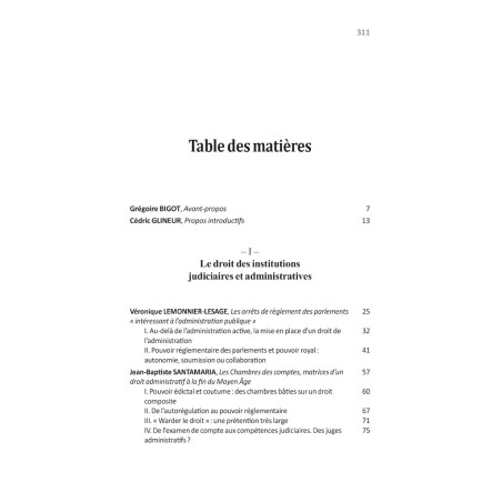 CE DROIT QUI N?ÉTAIT PAS (ENCORE) ADMINISTRATIF.Les droits de l?administration sous l?Ancien Régime,Sous la direction de C...