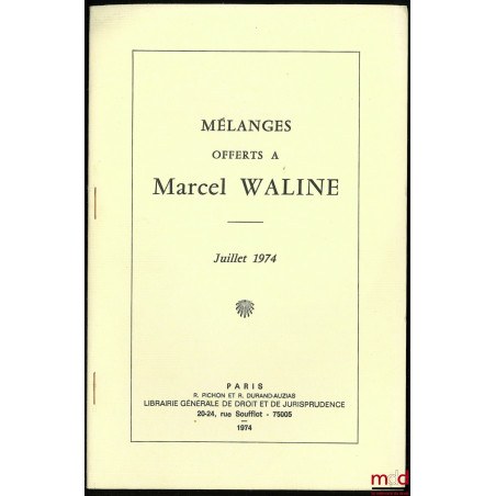 VERS UN NOUVEAU PRINCIPE GÉNÉRAL DU DROIT, LE PRINCIPE “BILAN-COÛT-AVANTAGES”, tiré à part des Mélanges Charles Eisenmann