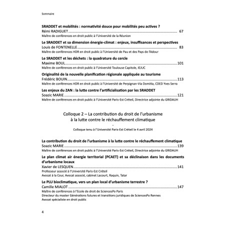 Les Cahiers du GRIDAUH, Numéro 34/2025 :AMÉNAGEMENT, URBANISME, SÉCURITÉ ET CHANGEMENT CLIMATIQUE.Ouvrage coordonné par Nor...