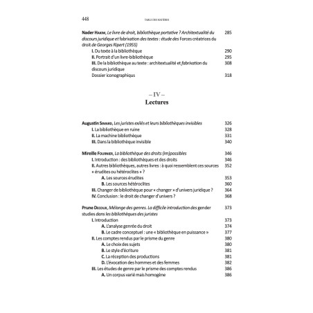 LES BIBLIOTHÈQUES DES JURISTES. Sous la direction de Noémie GOURDE-BOUCHARD, Mark ANTAKI,Marie?Andrée PLANTE et Alexandra ...