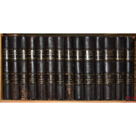 RÉPERTOIRE GÉNÉRAL ALPHABÉTIQUE DU DROIT FRANÇAIS contenant sur toutes les matières de la science et de la pratique juridique...