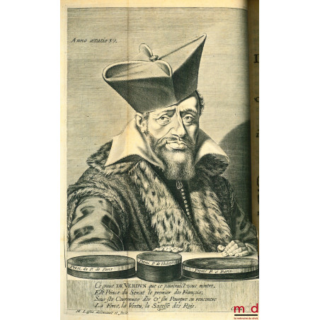 TRAICTÉ DES DROICTS DE PATRONAGE HONORIFIQUES ET AUTRES EN DEPENDANS. CONTENANT LES LOIX DE TOUS LES PEUPLES, ORDONNANCES, CO...