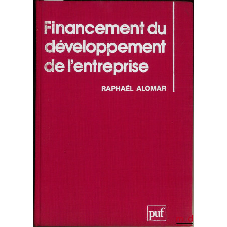 FINANCEMENT DU DÉVELOPPEMENT DE L’ENTREPRISE