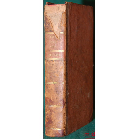 TABLE DÉCENNALE DU BULLETIN DES LOIS DEPUIS LE 1er AVRIL 1814 JUSQU’AU 31 DÉCEMBRE 1823