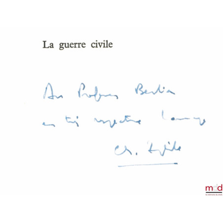 LA GUERRE CIVILE, coll. Sup, section “le juriste”