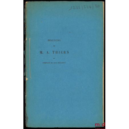 Discours prononcé par M. Thiers : DISCUSSION DU PROJET DE LOI RELATIF À UN EMPRUNT DE 2 MILLIARDS, Séance du 20 juin 1871