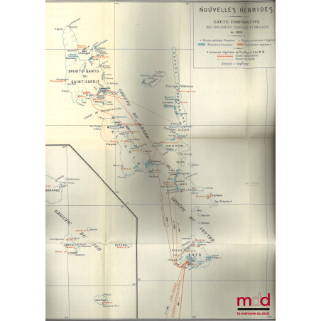 LE RÉGIME INTERNATIONAL DES NOUVELLES-HÉBRIDES, Le condominium Anglo-Français, Deux cartes hors texte, Préface de Marcel Sain...