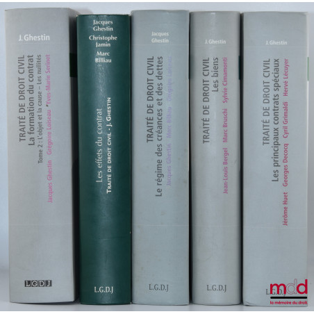 TRAITÉ DE DROIT CIVIL, sous la direction de Jacques Ghestin :? LA FORMATION DU CONTRAT, t. II : L?objet et la cause - Les nu...