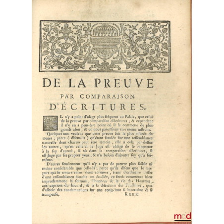 TRAITÉ DE LA PREUVE PAR TÉMOINS EN MATIÈRE CIVILE, CONTENANT LE COMMENTAIRE LATIN ET FRANçOIS DE M. JEAN BOICEAU [...], SUR L...