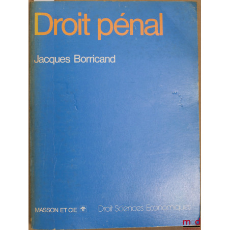 DROIT PÉNAL