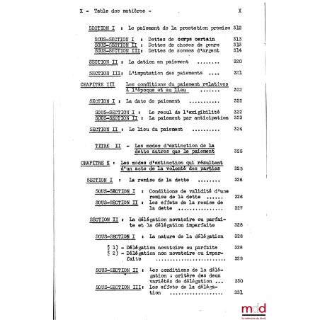 COURS DE DROIT CIVIL, Capacité 2e année, 1953-1954